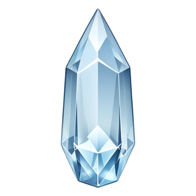 glossy white sparkle shard crystal sticker