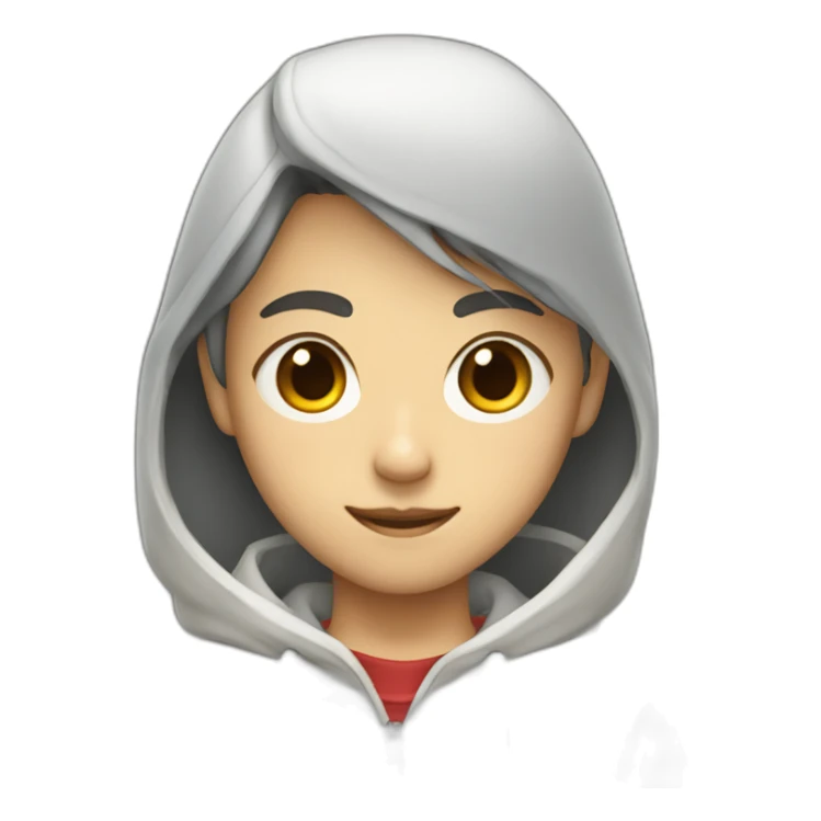 Tokyo city boy wearing loose-fitting center-parted clothes sticker