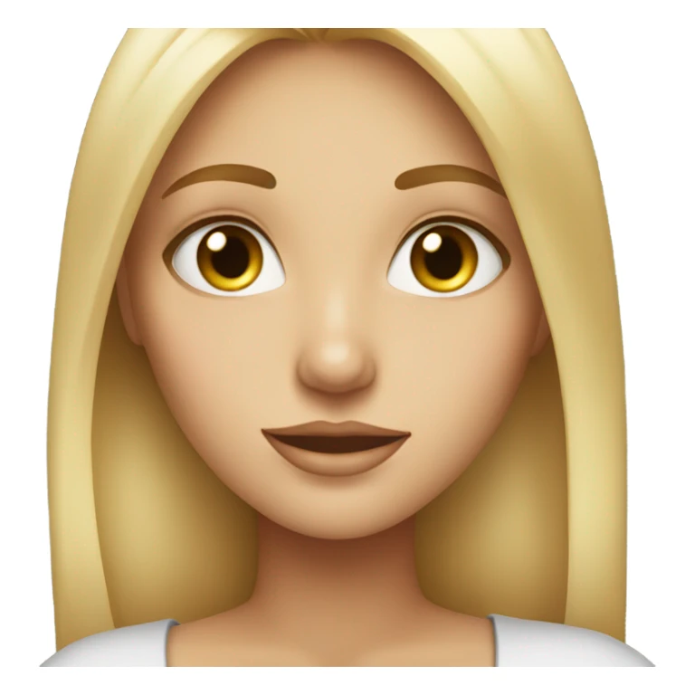 Girl blonde with lashes  sticker