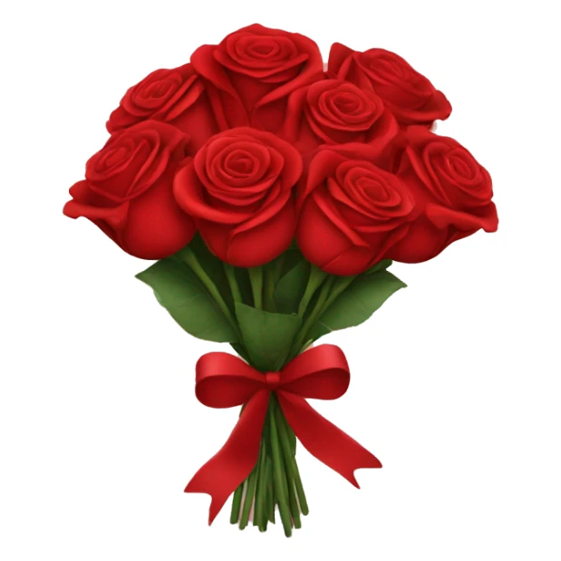 Bouquet of red roses sticker