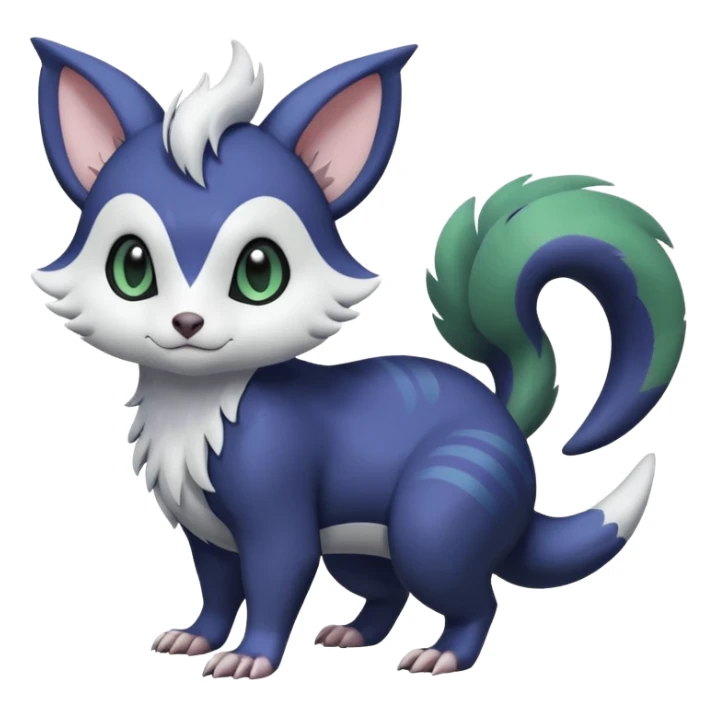 Shiny Furret-Absol-Noibat-Trico-Hybrid (Full body) sticker