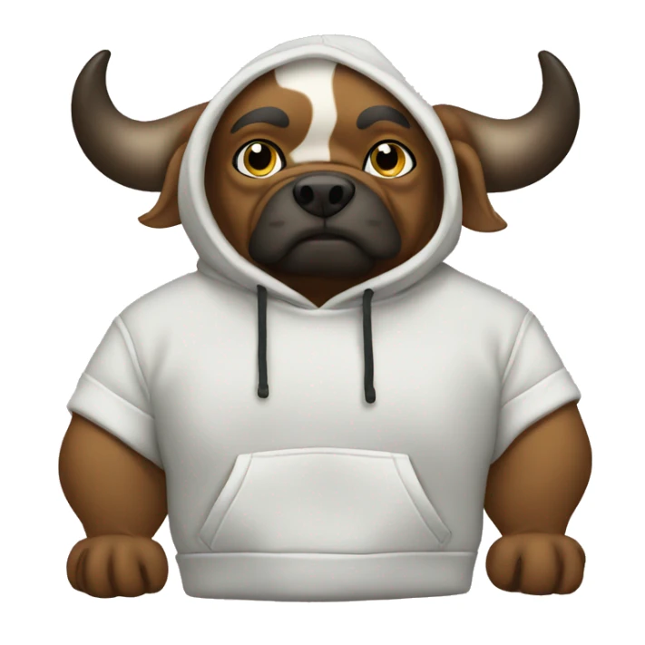 Pet bull hoodie sticker