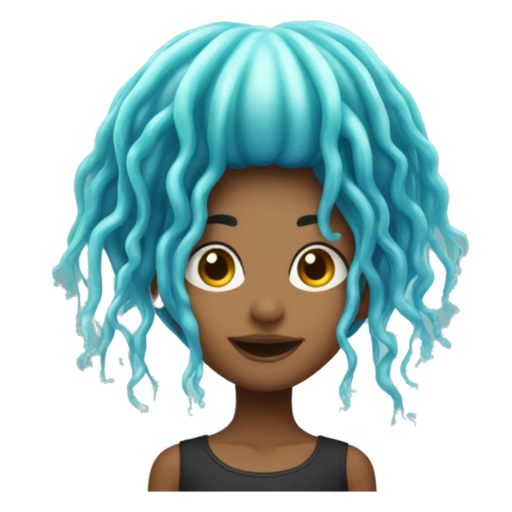 jellyfish hair girl sticker