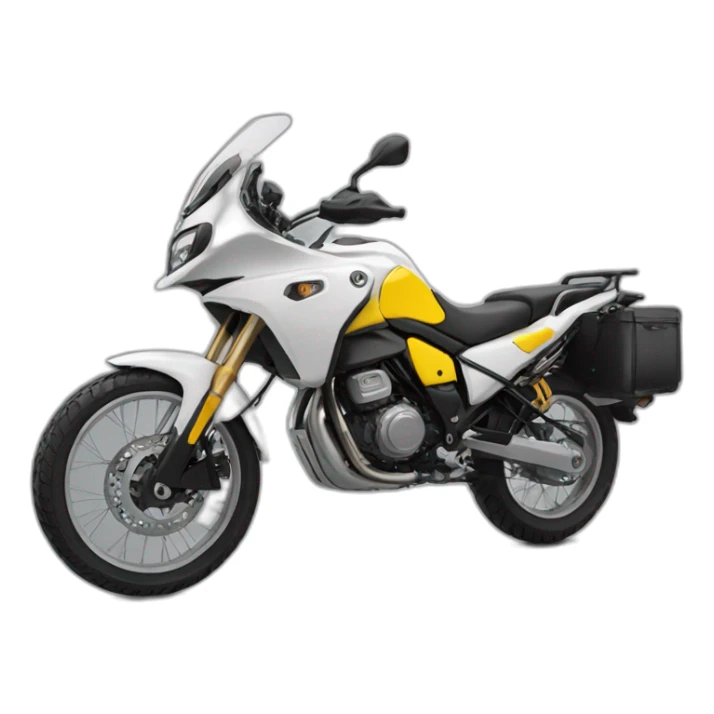 Moto tipo rally viajera sticker