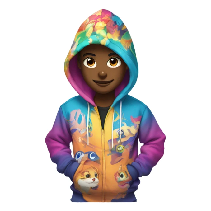 Anime hoodie  sticker