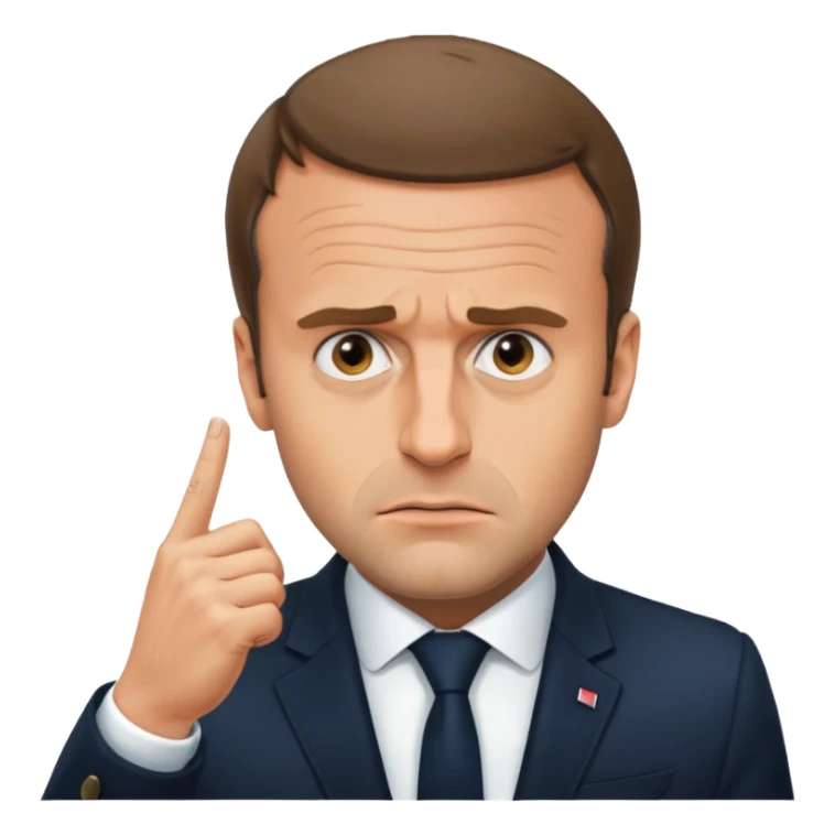 Emmanuel Macron qui fait un fuck   sticker