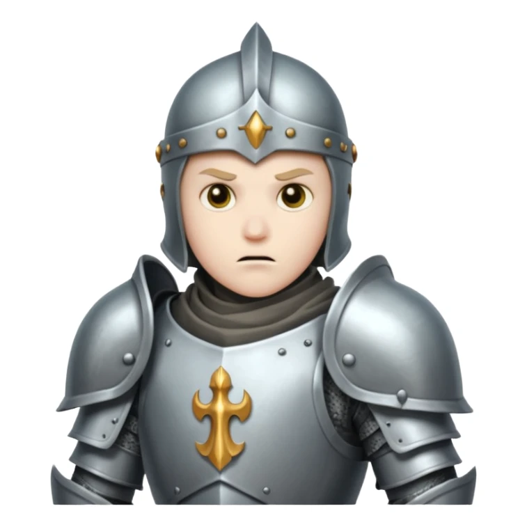 ghost knight with armor about to embark on an adventure  sticker