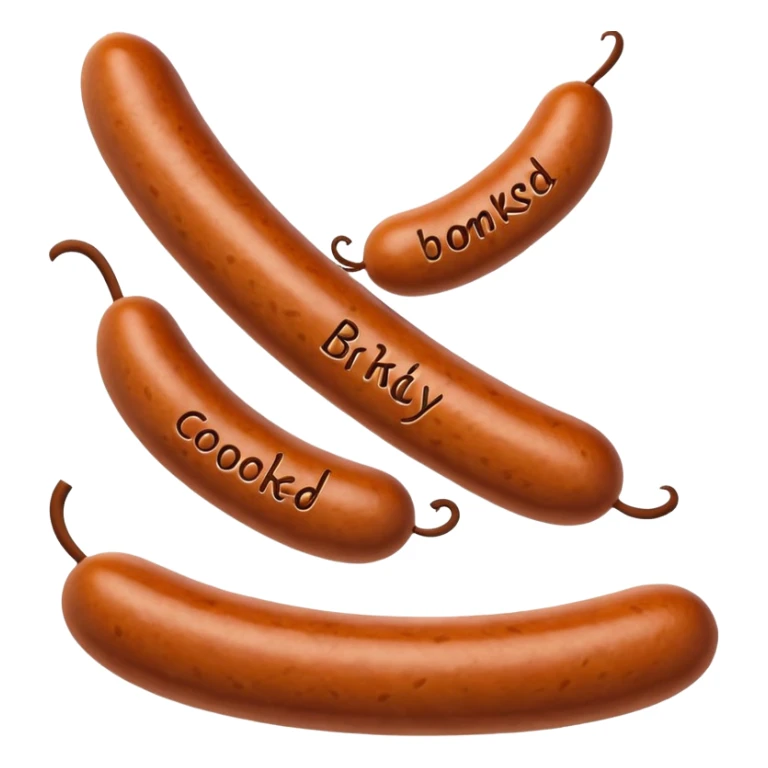 Sauccison avec écris en bas parky bridou sticker