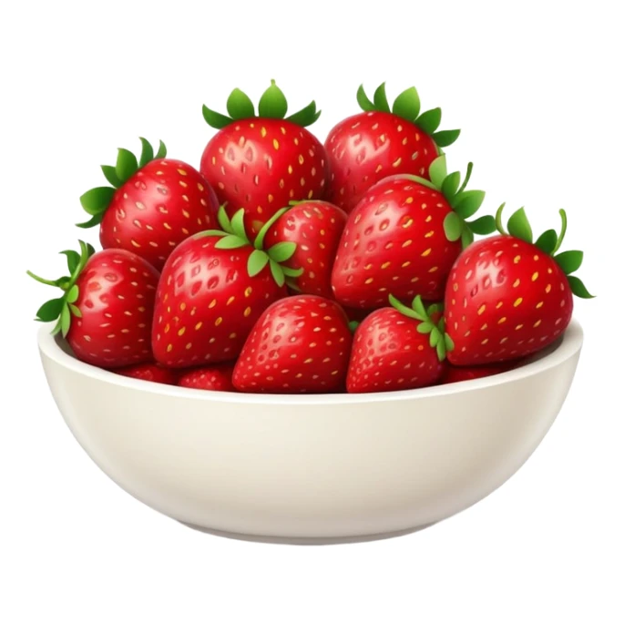 Bowl of strawberries aesthetic  sticker