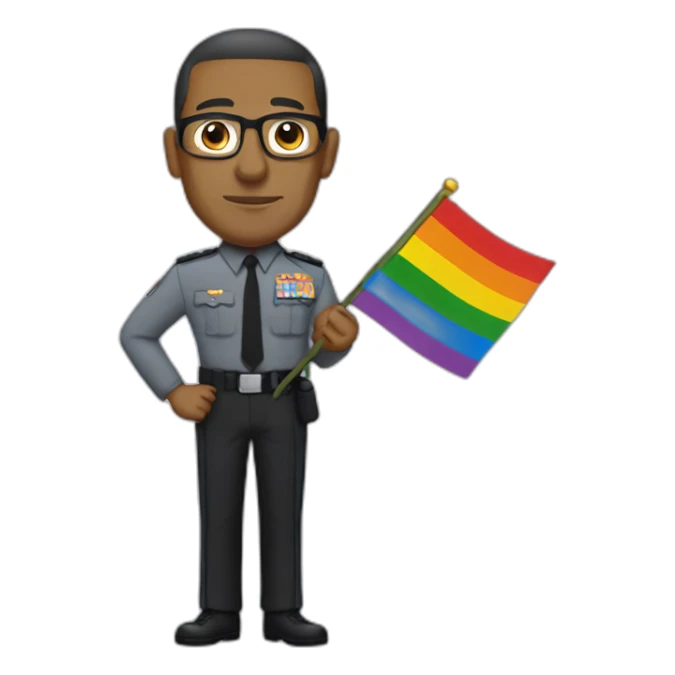 gustavo fring holding the pride flag sticker