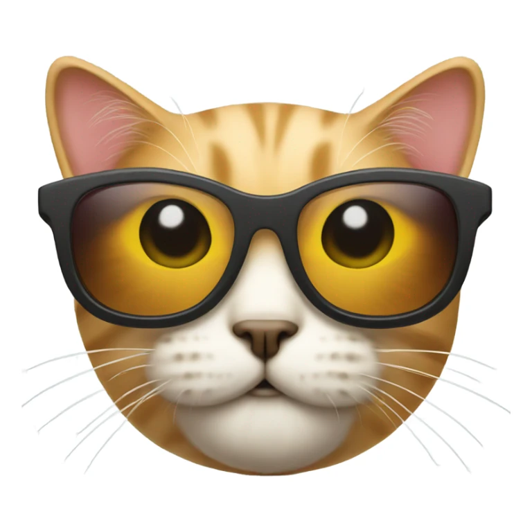 Cat with sunglasses sticker