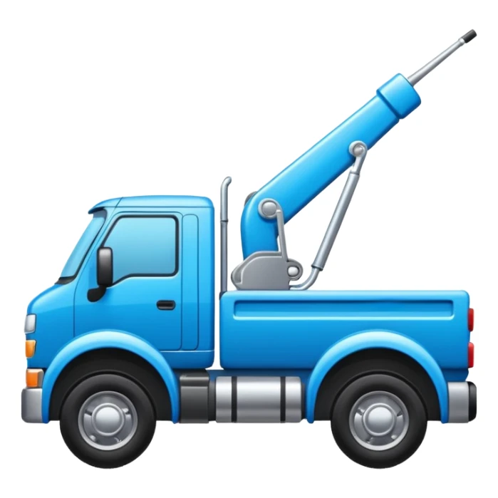 puedes crear unemojis de una tractocamion articulado sticker