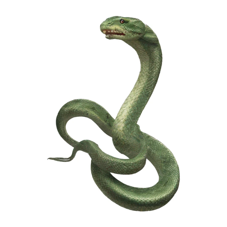 Duas cobras enroladas em um raio sticker