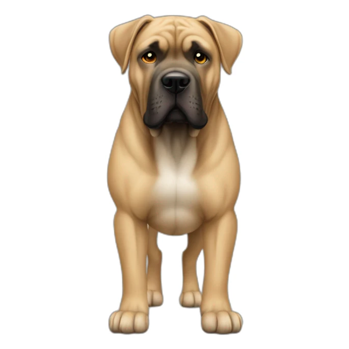 dog Cane Corso color fawn full body sticker