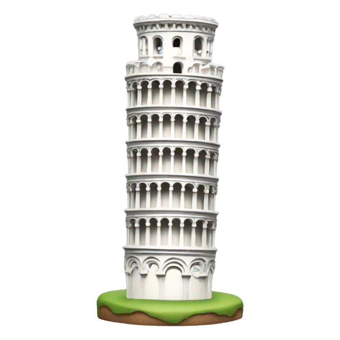 Super tiny Leaning tower of pisa  sticker