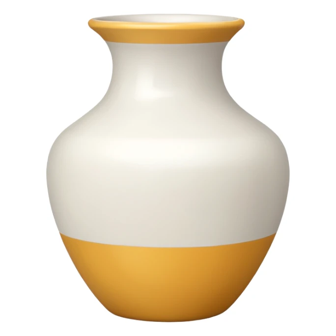vaso branco sem flores sticker