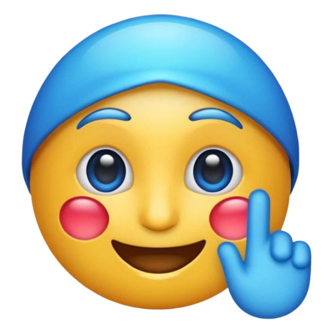 Asme el emoji de verificado en color azul sticker