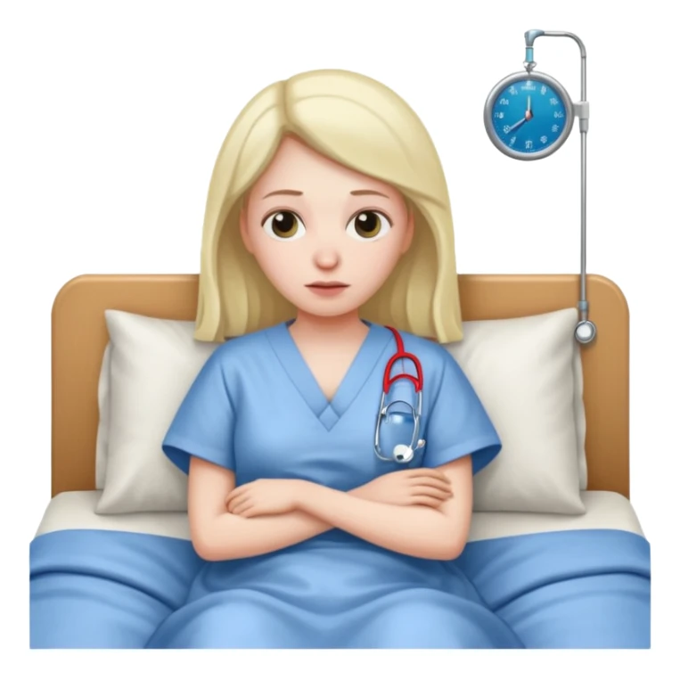 very sick woman sticker