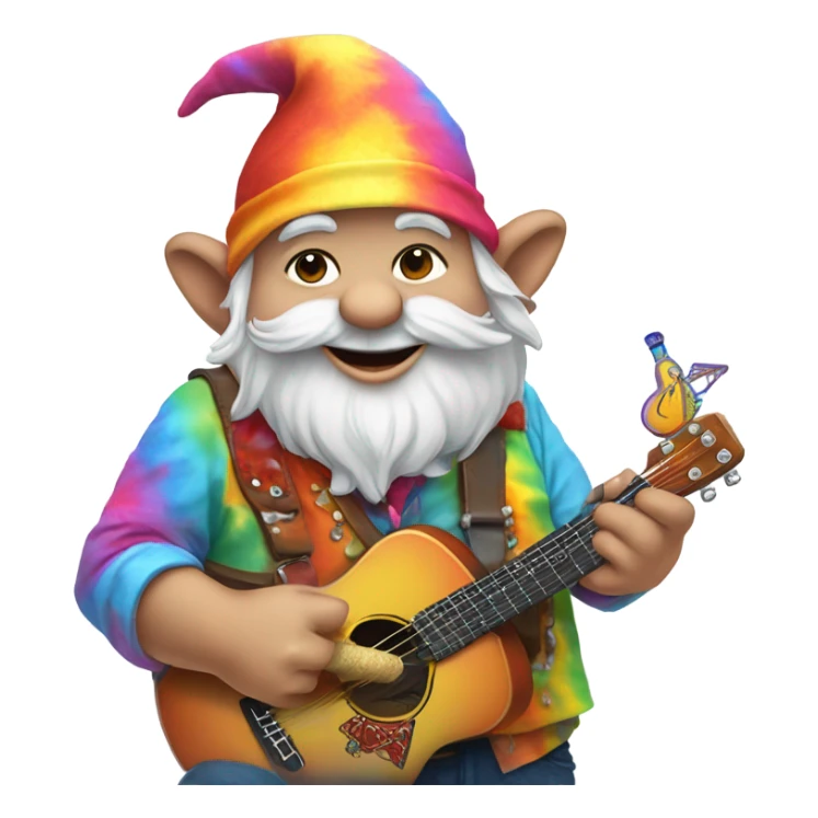 Grateful Dead gnome that likes to party sticker