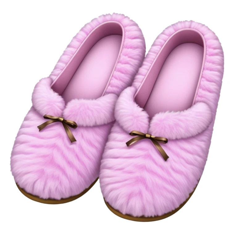 Pink fluffy pair of pretty slippers sticker