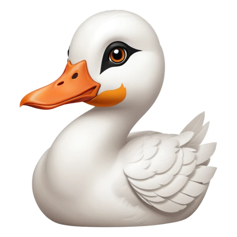 mischievous goose with a knife in its bill, untitled goose game inspired sticker