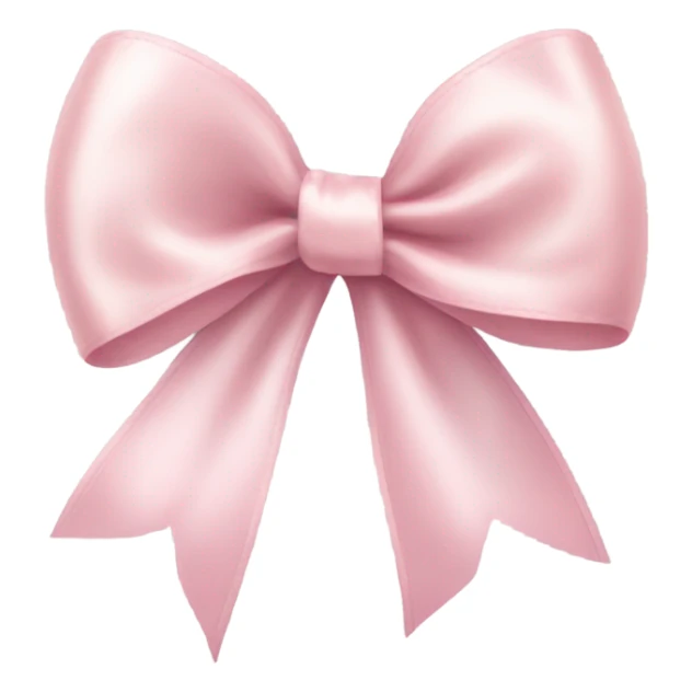 light pink ribbon bow sticker