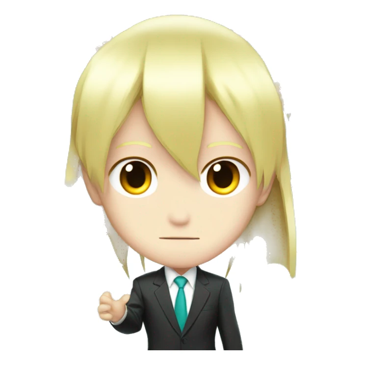 Donald Trump with Hatsune Miku’s hair  sticker