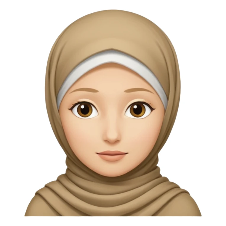 Hijab blond sticker