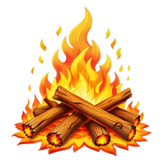 I want an bonfire emoji sticker