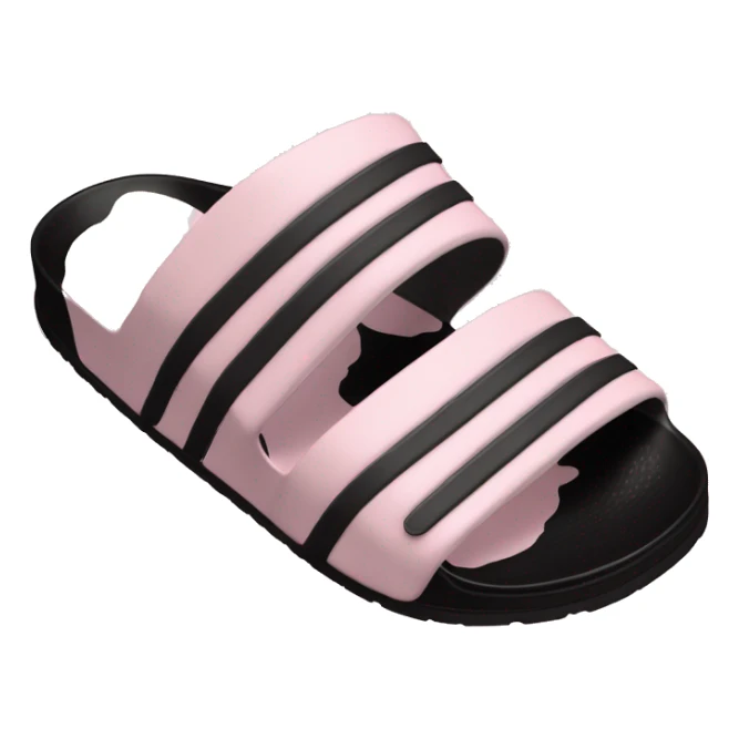 adidas adilettes sandals comfort pink cloud and black sticker