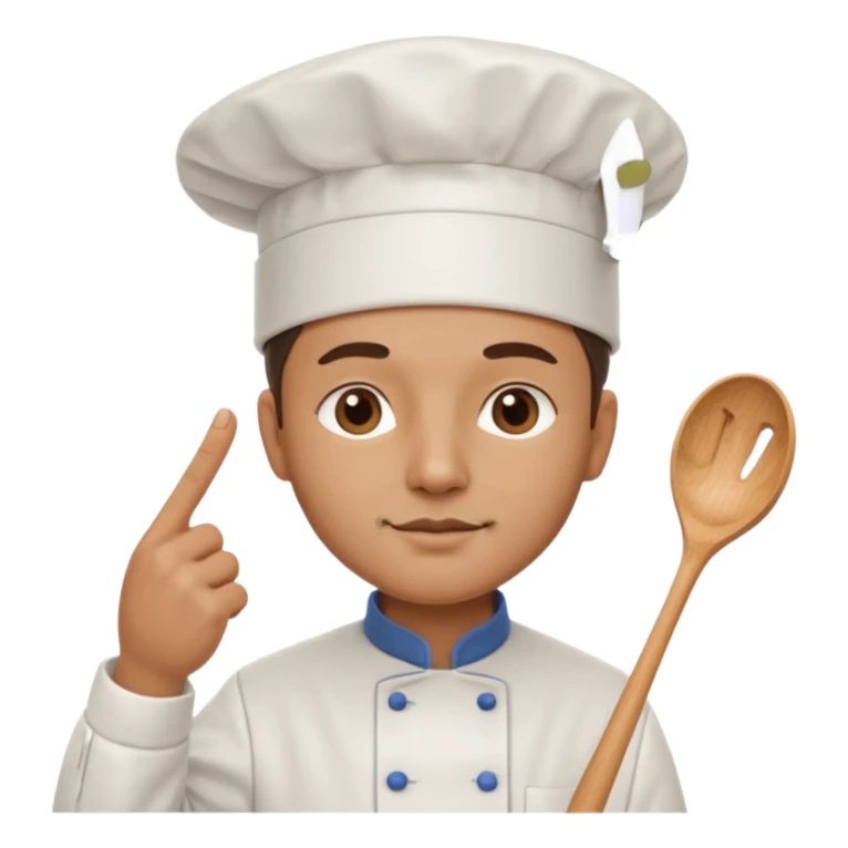 French cheff making french noises with the 🤌 hand sticker