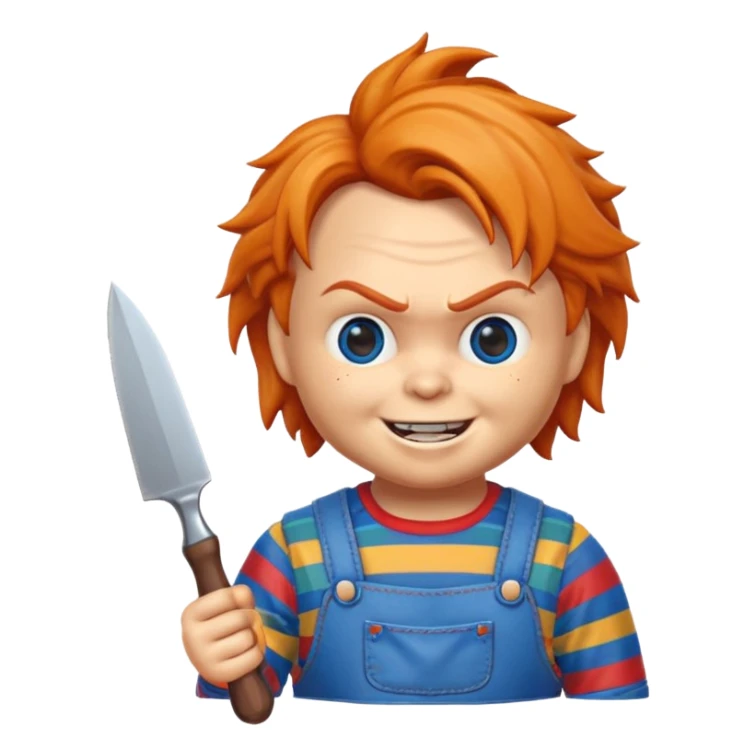 Un emojin de chuky sticker