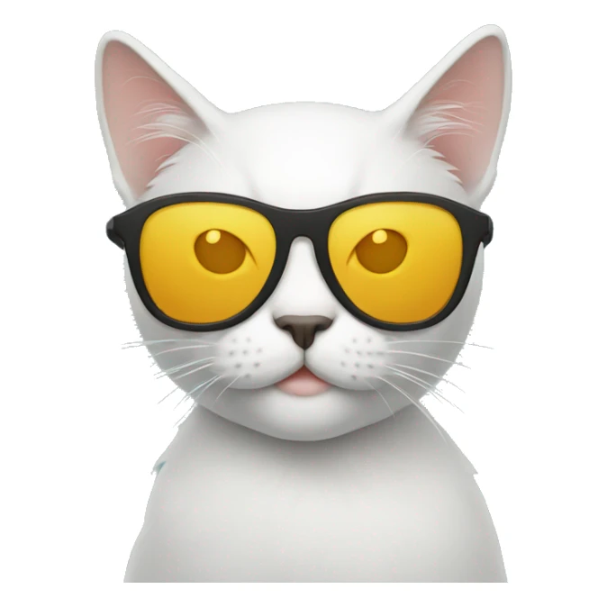 Cat with sunglasses sticker