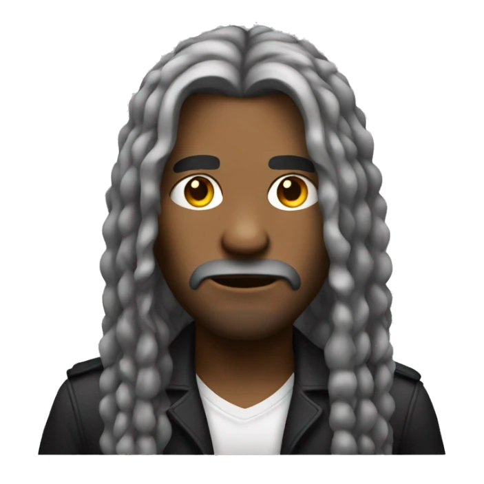 Gangster with long hairs sticker