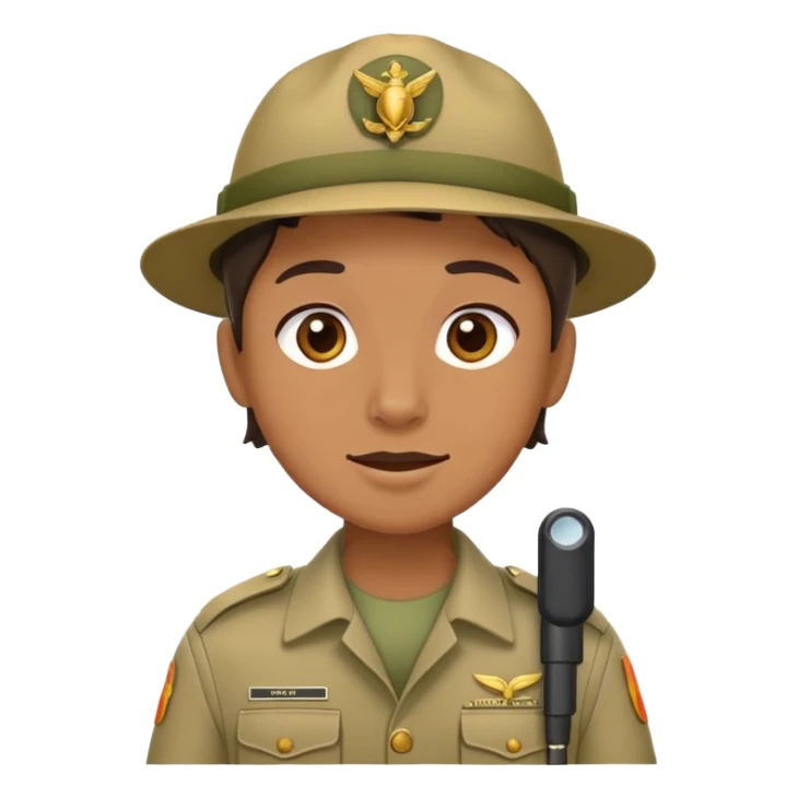 safari guide talking sticker