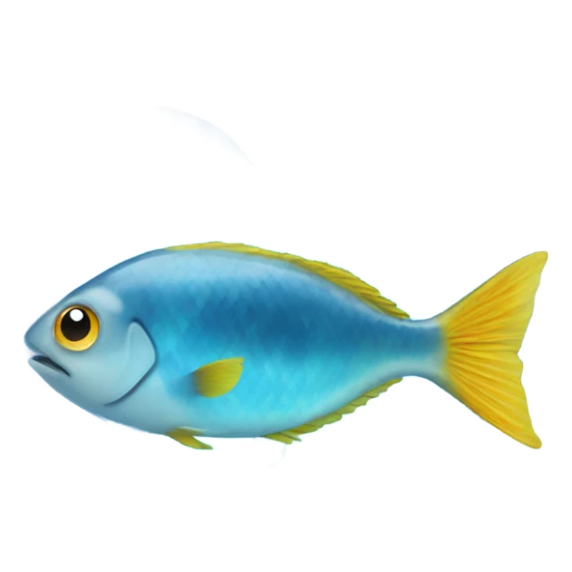 Blue clear Heart made out of water with fish swimming inside  sticker