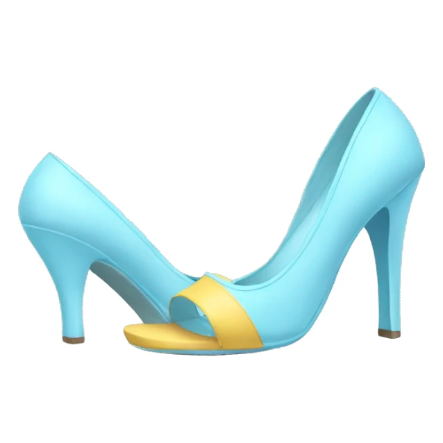 Baby blue heel sticker