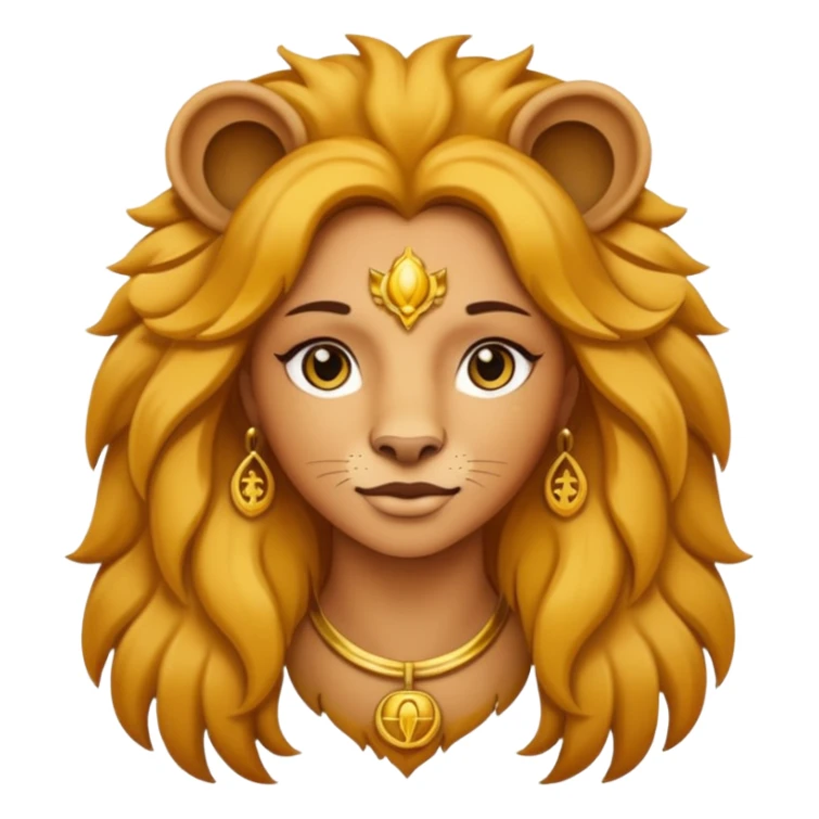Leo woman zodiac sticker