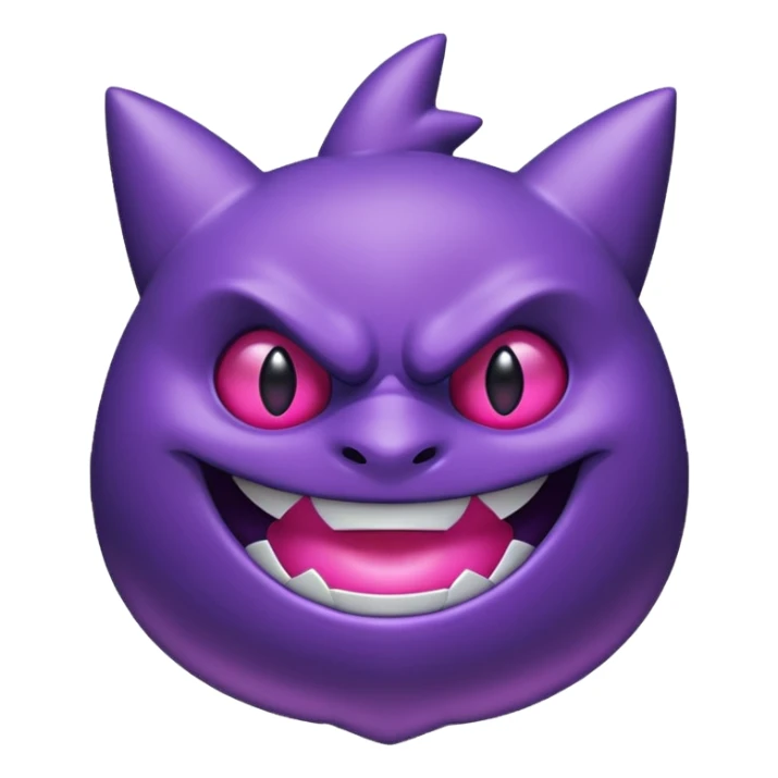Pokemon legendary purple and pink mega gengar sticker