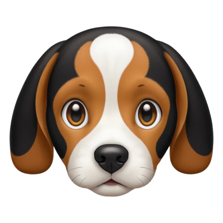 black and white beagle no brown on it sticker