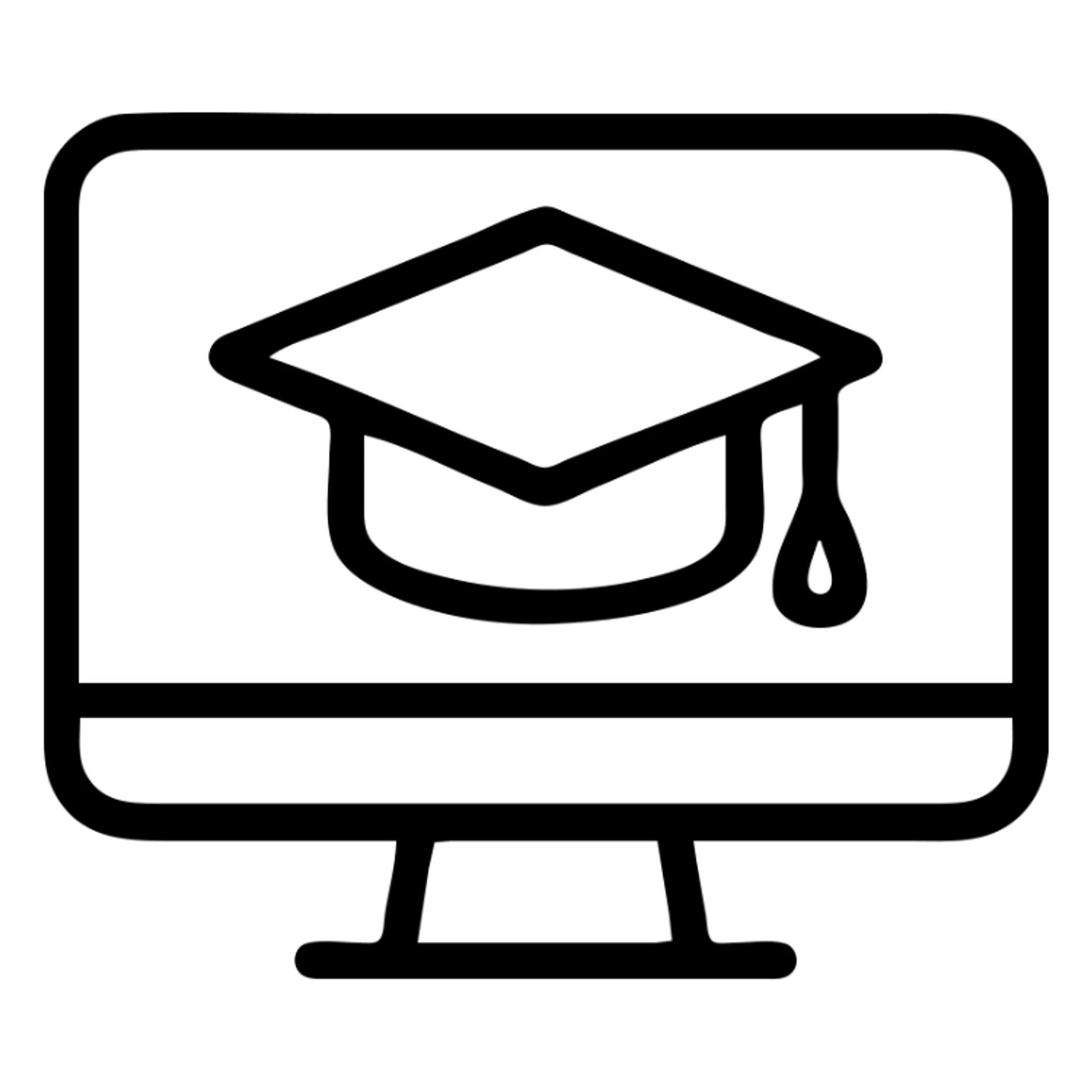 Icon school online education  sticker