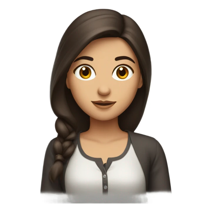 brunette turkish girl sticker