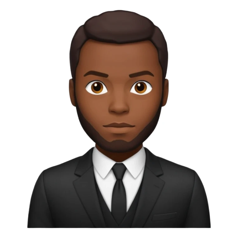 Yahya Abdul-Mateen II with dark brown hair sticker