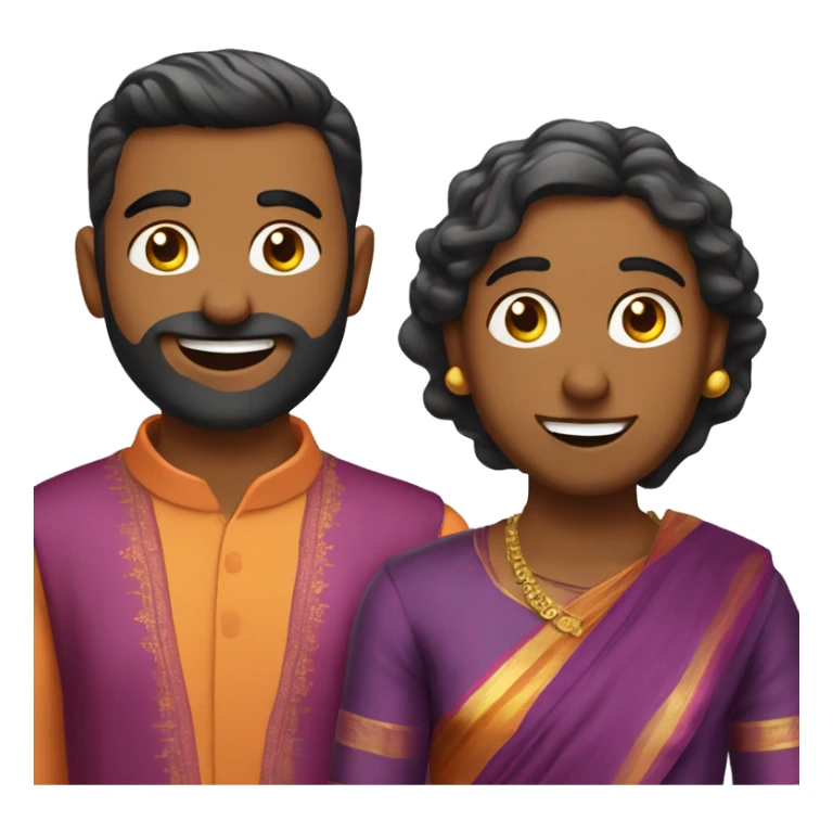 gujurati and keralan gay couple   sticker