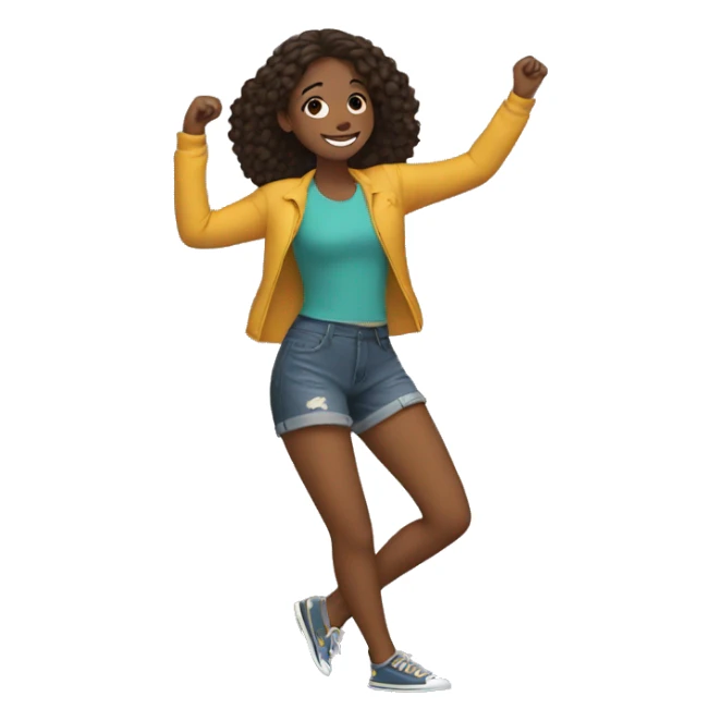 teen dancing sticker