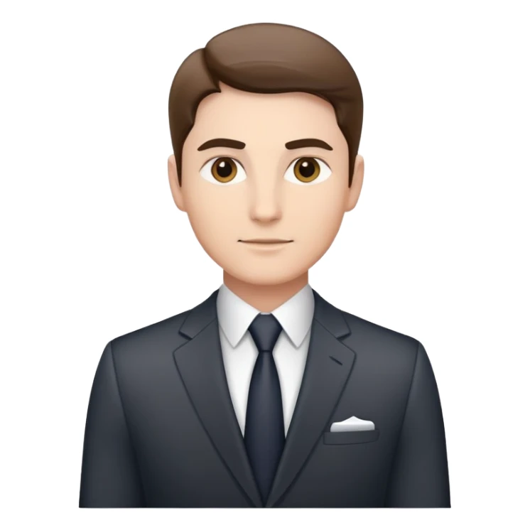 ceo business confidently, wears smart business attire sticker