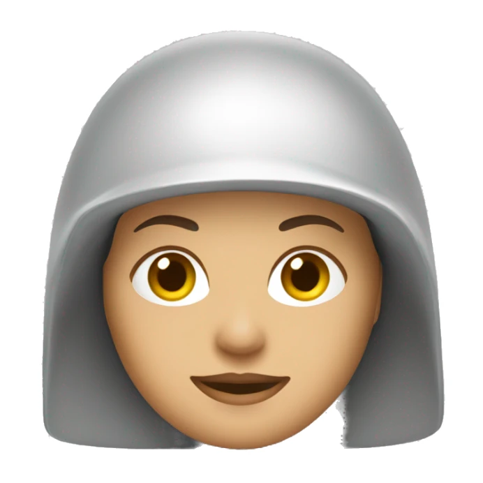 capacete de segurança branco mulher sticker