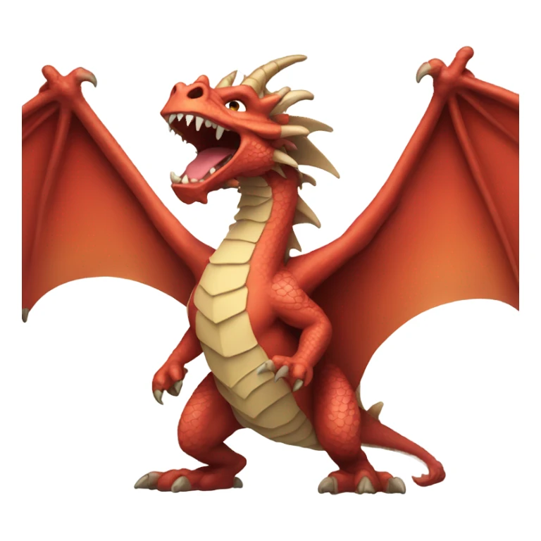 Dragon roaring at the top of his lungs  sticker