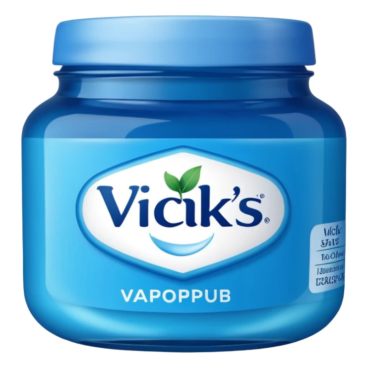 create an Apple style emoji of Vicks Vaporub sticker
