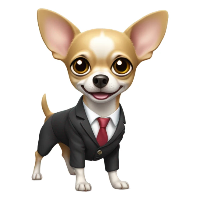 Chihuahua running for president in france sticker